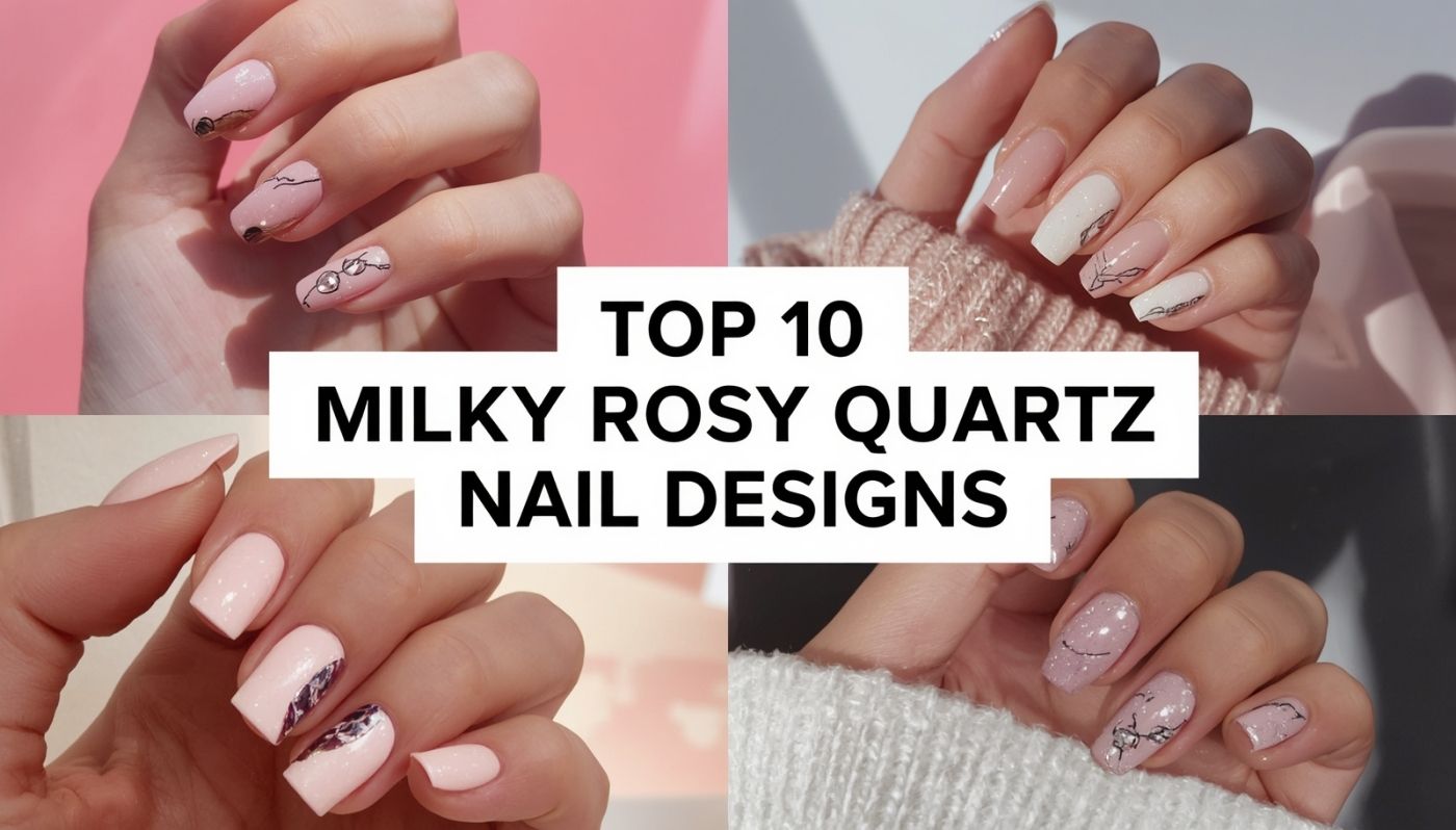 Top 10 Milky Rosy Quartz Nail Designs