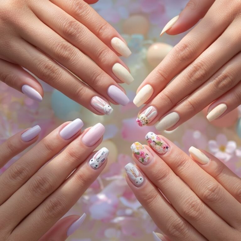 Cute Easter Bunny Nails
