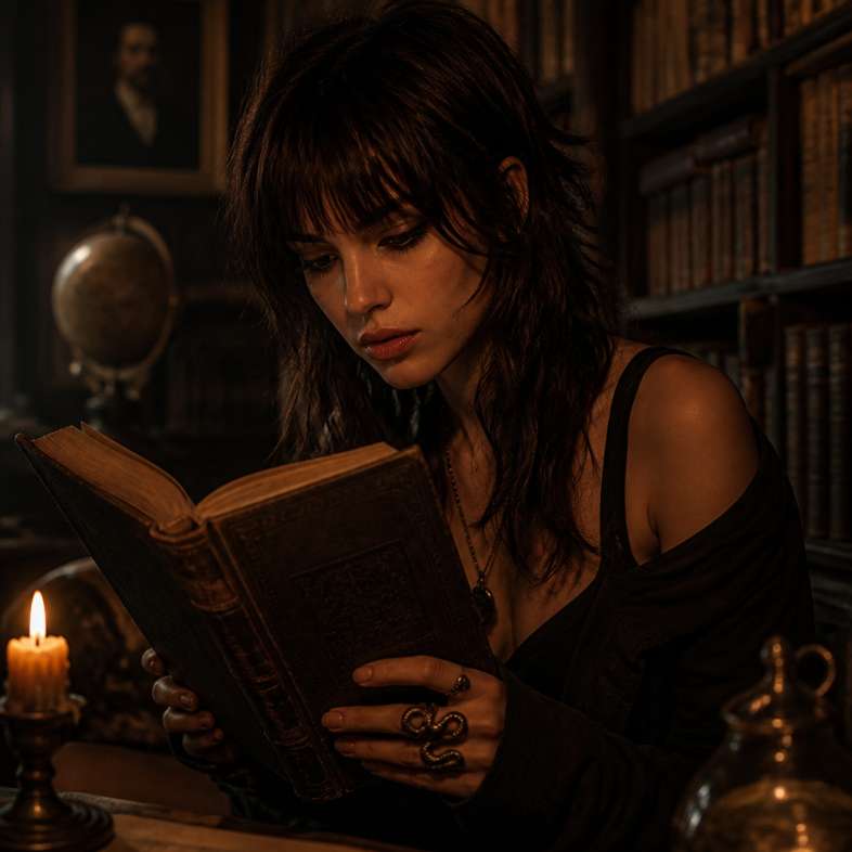 Dark Romantic Shag with Fringe