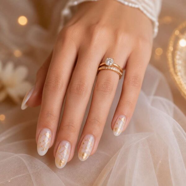 Jewelry wedding nails 2026