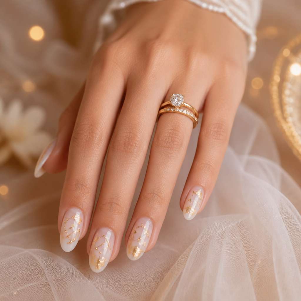 Jewelry wedding nails 2026