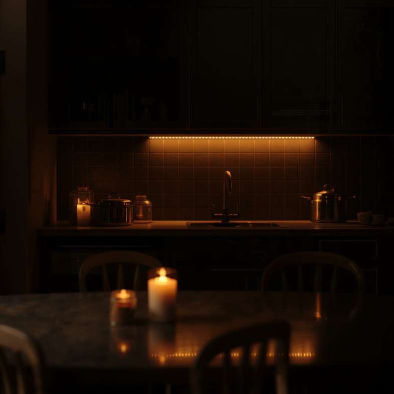 Low, Warm Lighting – Setting the Mood