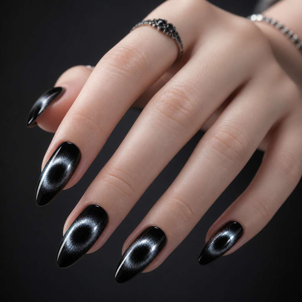 Magnetic Cat Eye Ring Nails