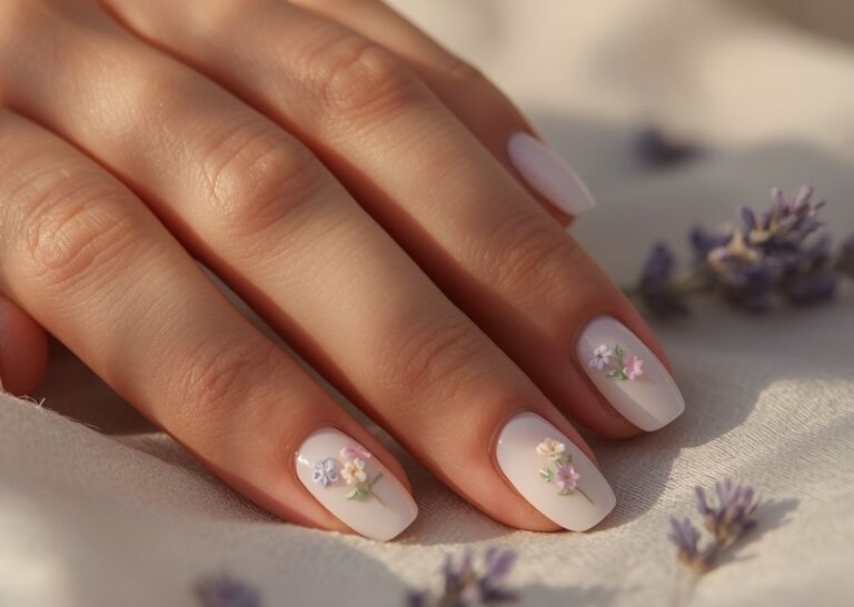 Minimalist Pastel Blooming Flower