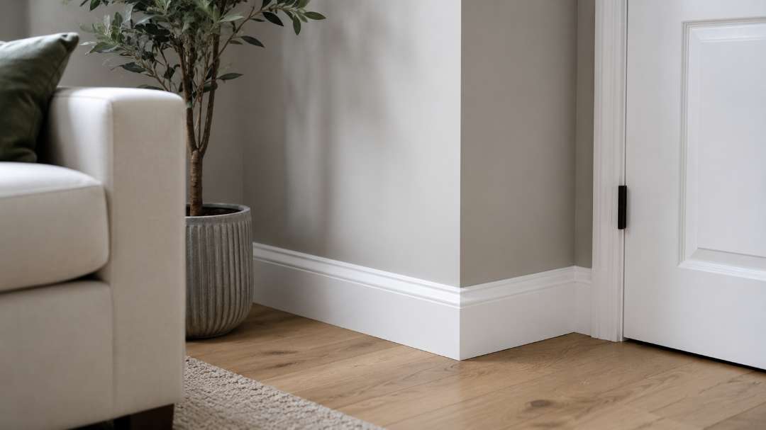 Painted skirting boards