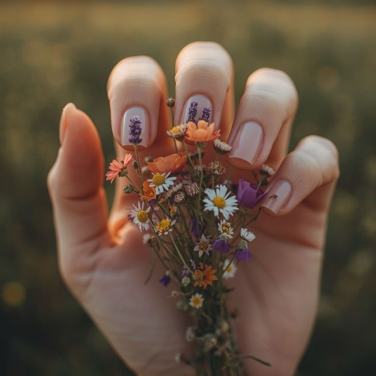 Wildflower Mix on Nude Base