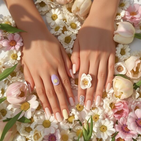 spring nails aesthetic