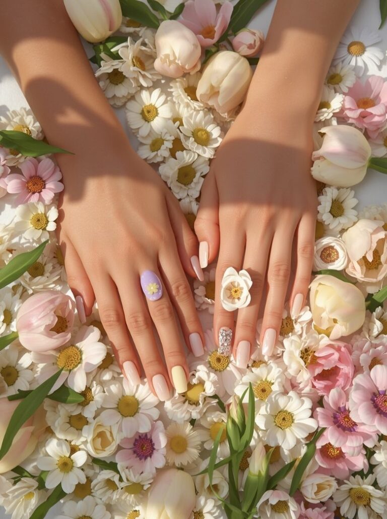 spring nails aesthetic