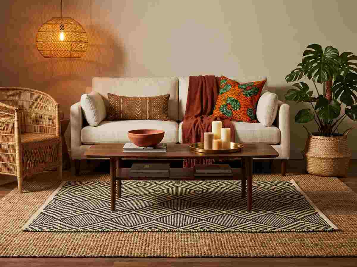 The Core Elements of an Afrohemian Living Room