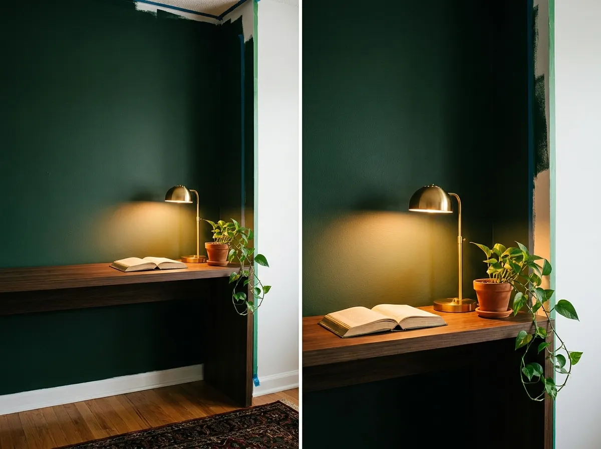 1. The Dark Accent Wall — Your Moody Backdrop for Under $30