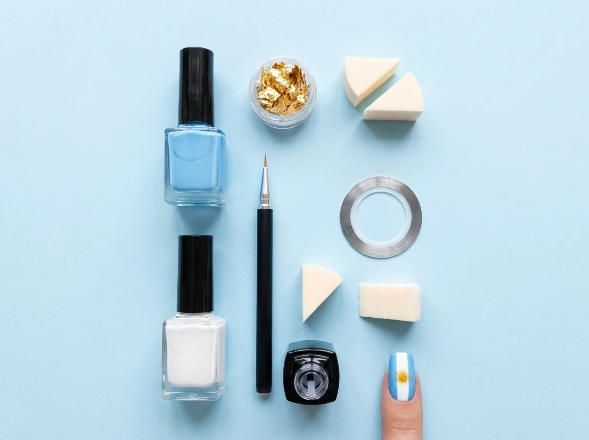 What Products Do You Need for Argentina World Cup Nail Art?