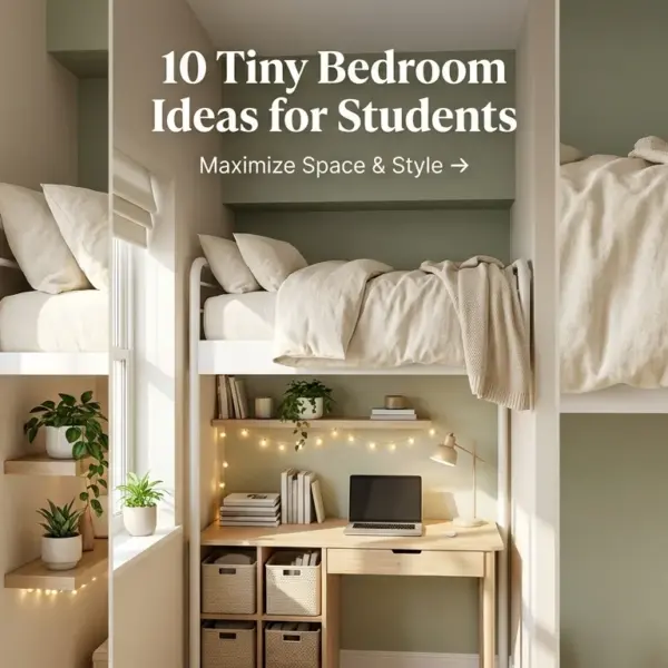 Tiny Bedroom Ideas for Students