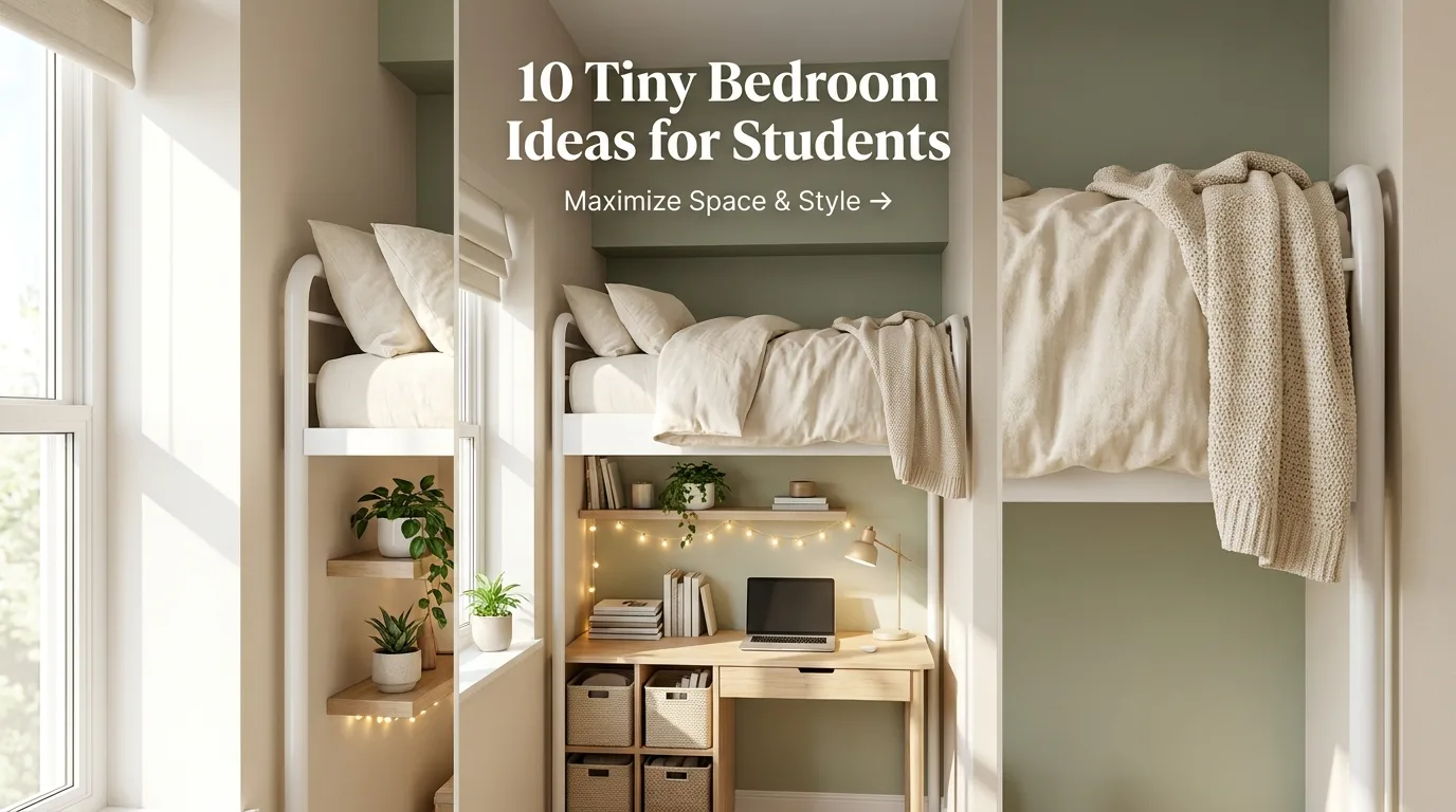 Tiny Bedroom Ideas for Students