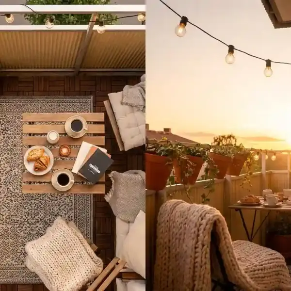small apartment balcony decor
