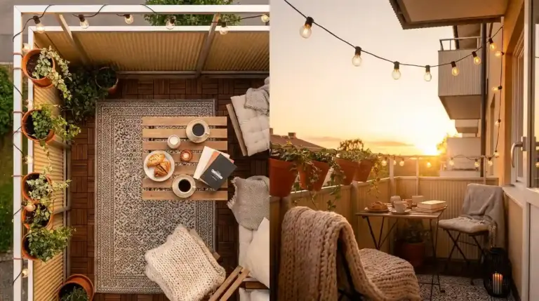 small apartment balcony decor