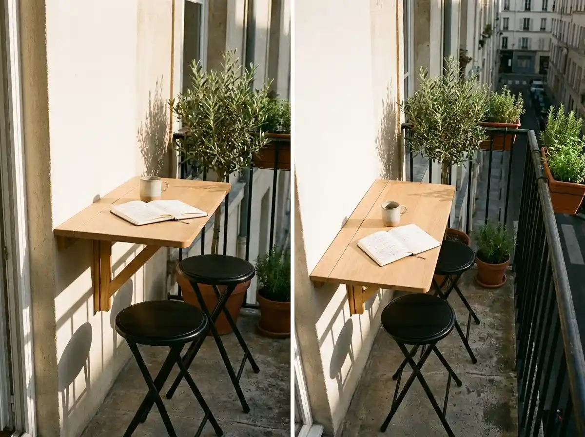 10. Mount a Fold-Down Table to the Wall