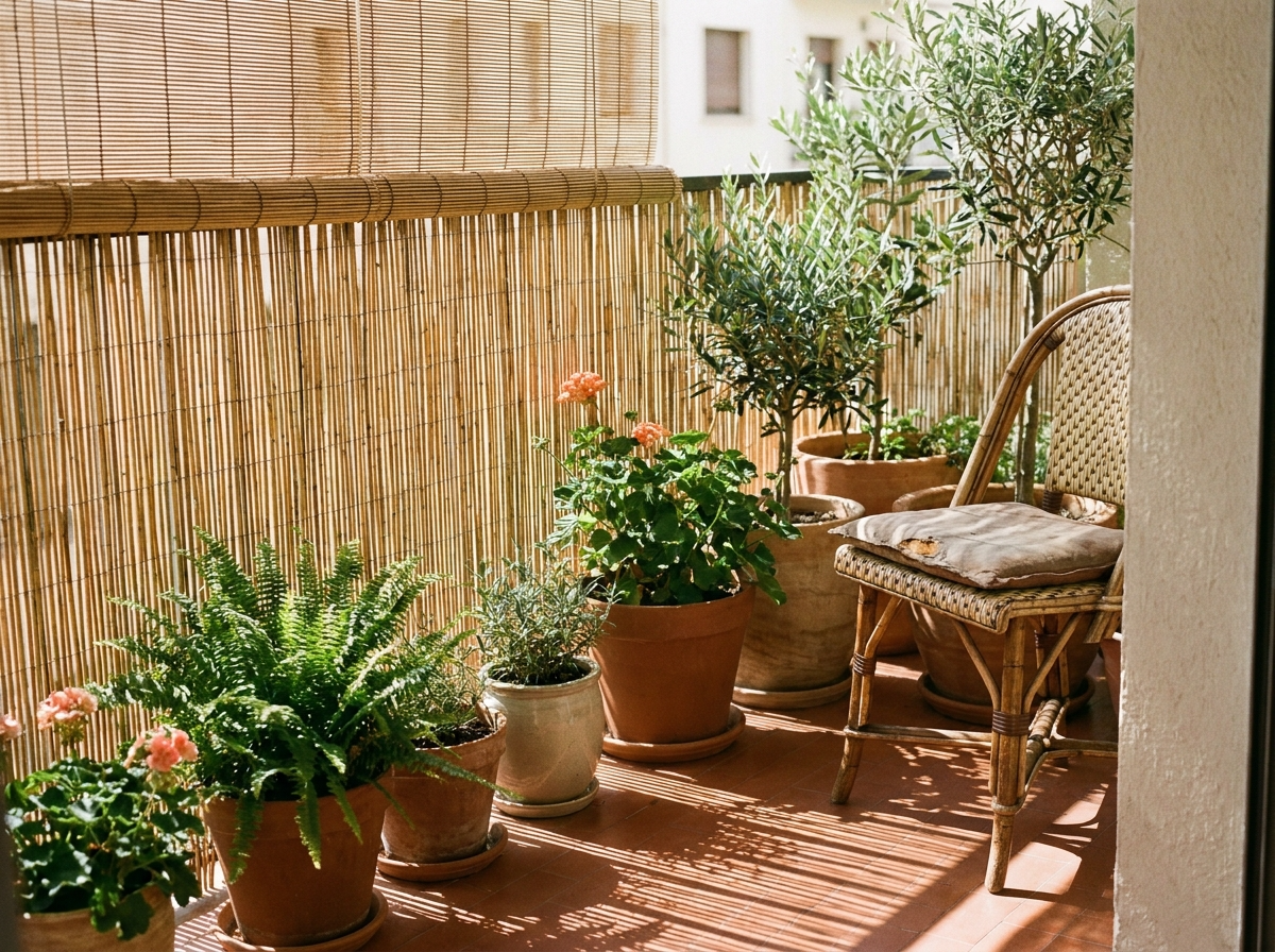 12. Install a Bamboo Privacy Screen