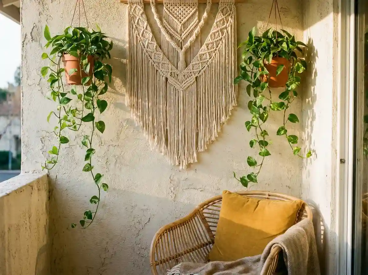 15. Hang a Macramé Wall Hanging