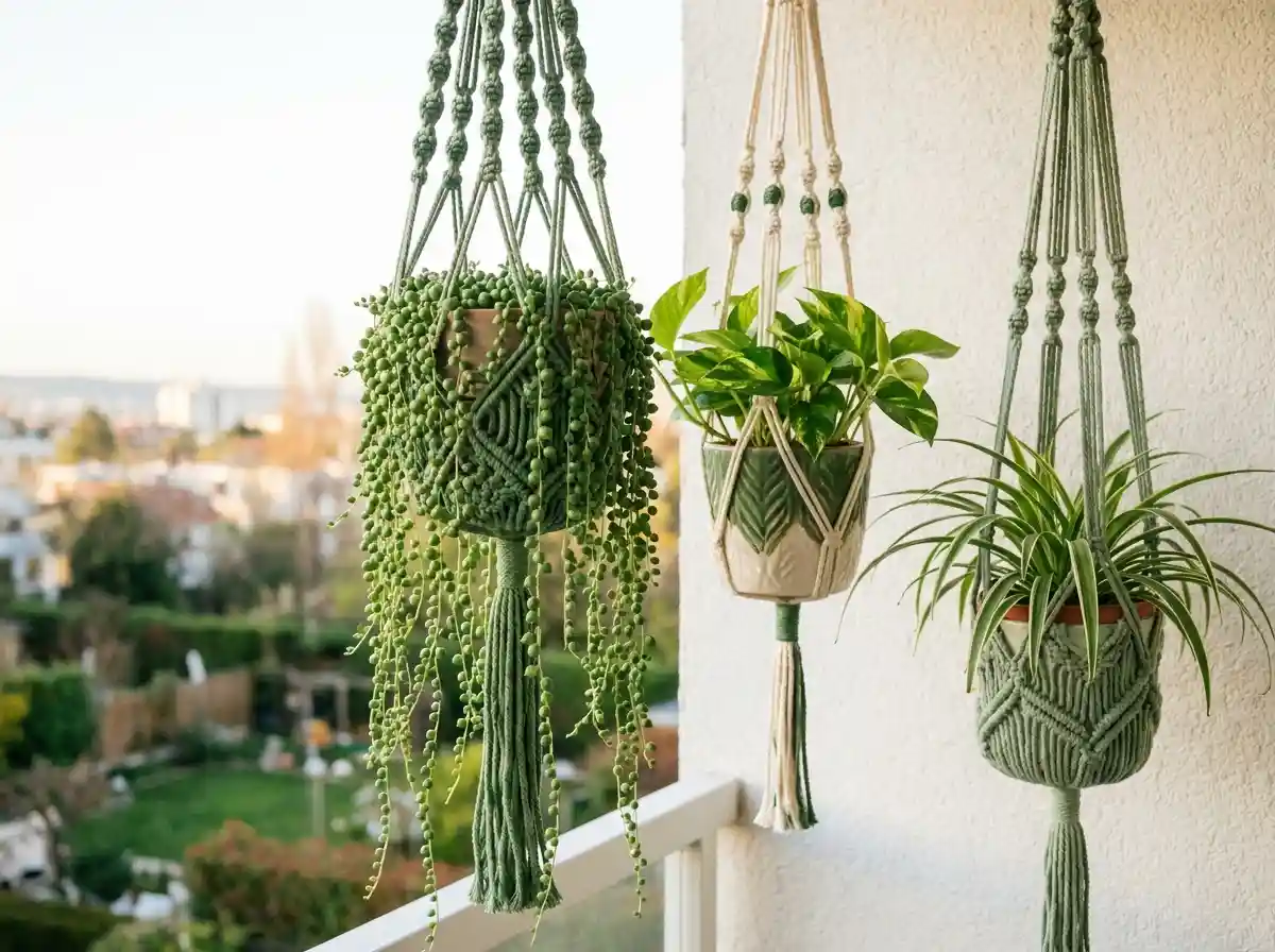 19. Add a Hanging Planter from the Ceiling or Railing