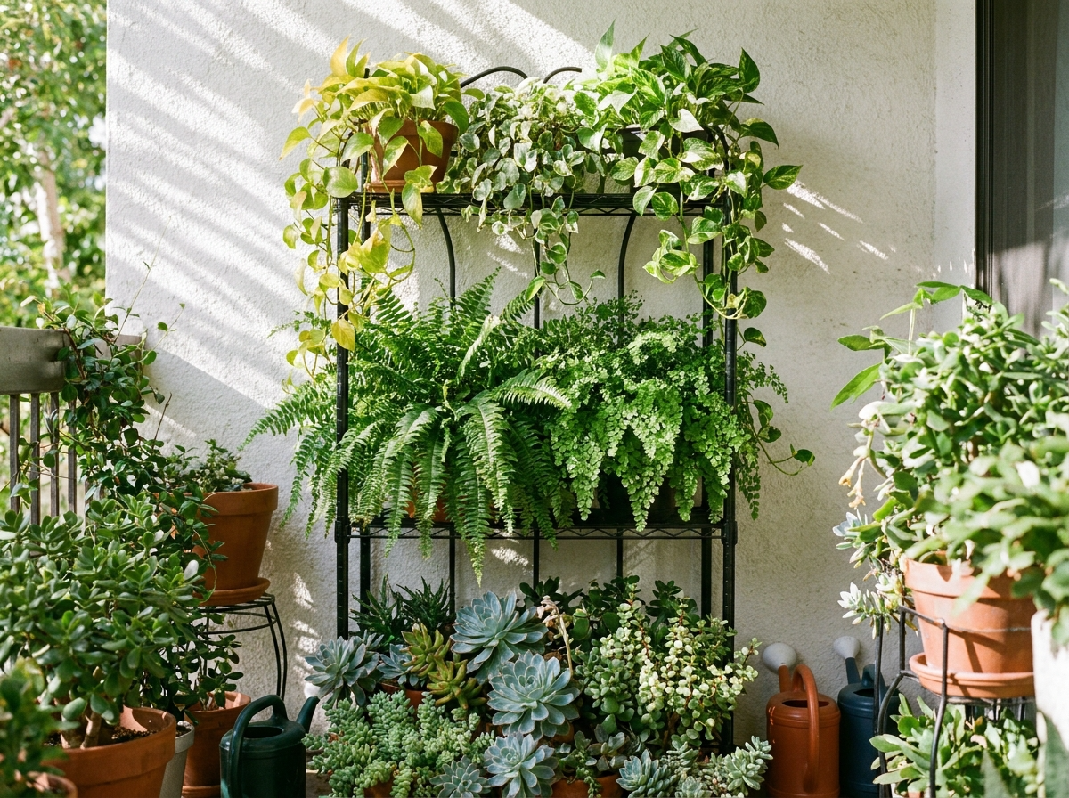 23. Use a Tiered Plant Stand