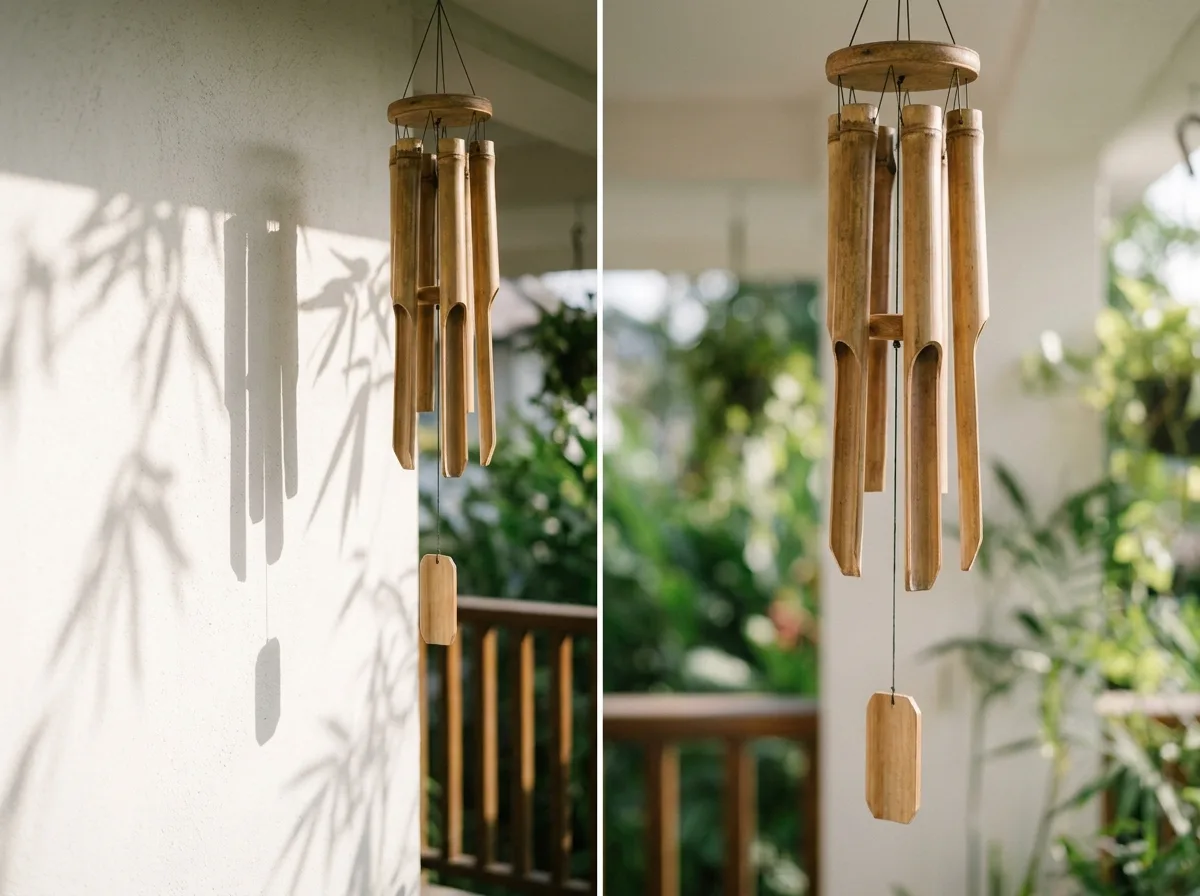 24. Incorporate a Wind Chime or Outdoor Sound Element