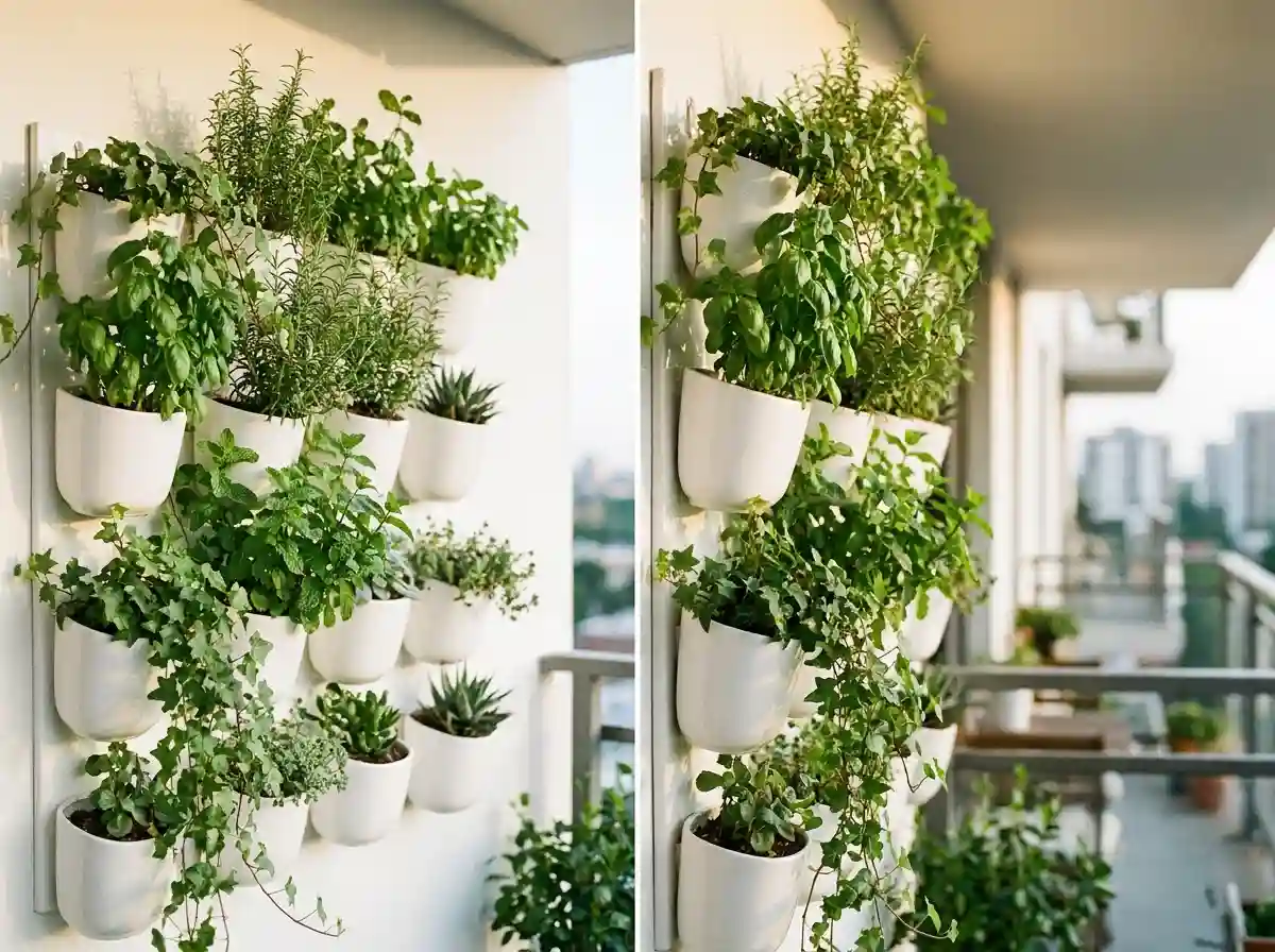 4. Add a Vertical Garden With Wall Planters