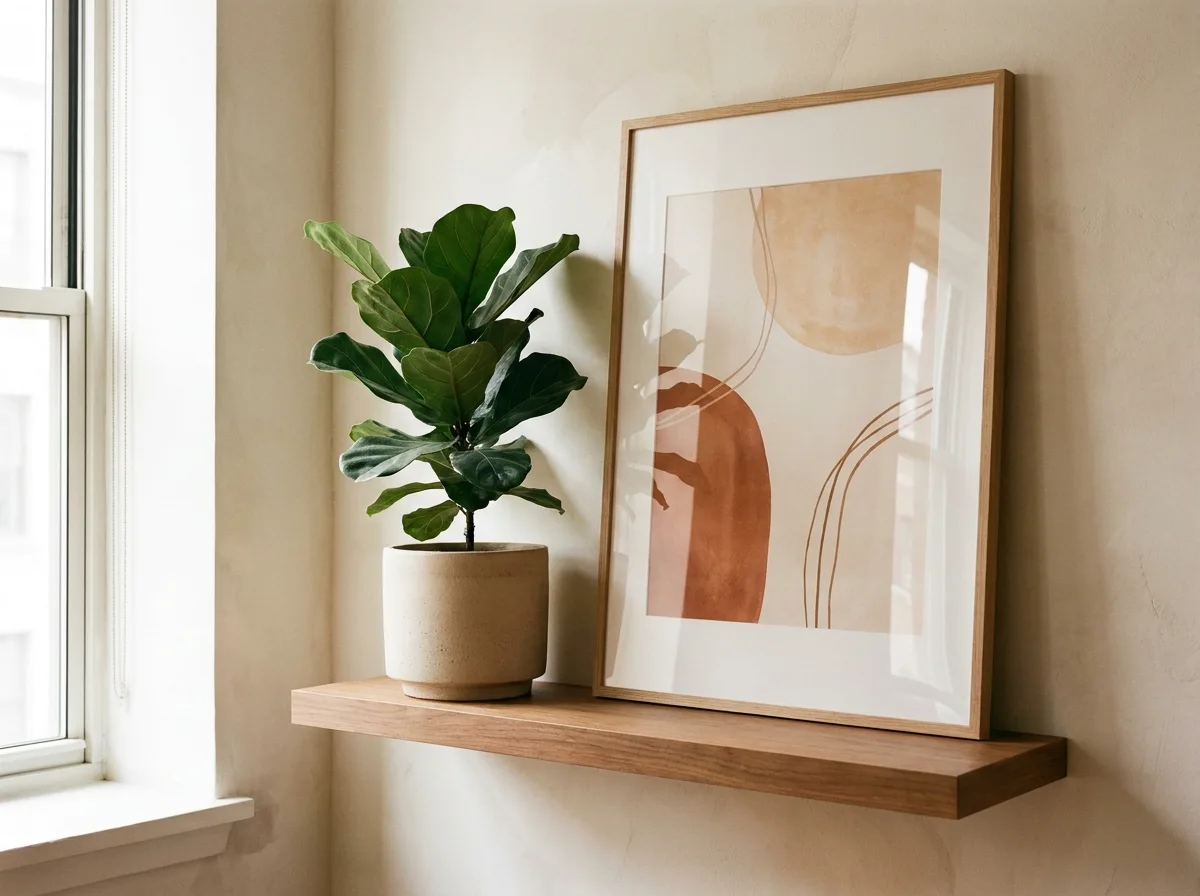 11. Use Fewer, Slightly Larger Decor Pieces