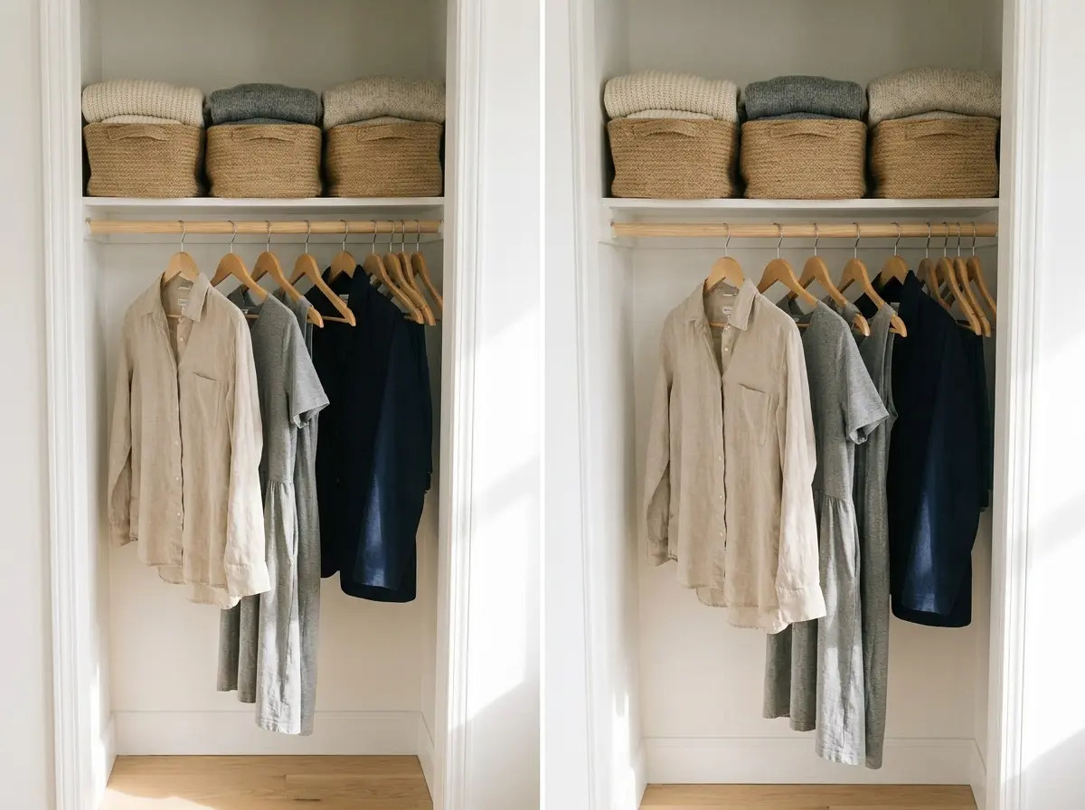13. Match Hardware and Hangers for a Cleaner Look