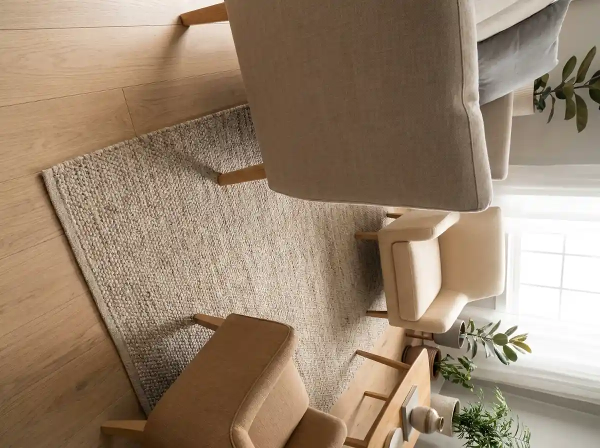 7. Use a Rug to Define — Not Shrink — the Space